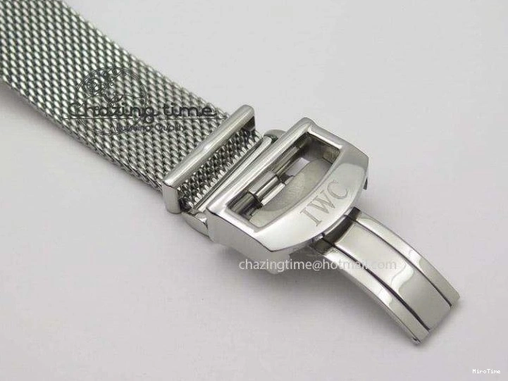 MIROTIME 0116 Portofino SCHAFFHAUSEN SS MKF 1:1 Best Edition White Dial On Mesh Bracelet A TravelReady 7341